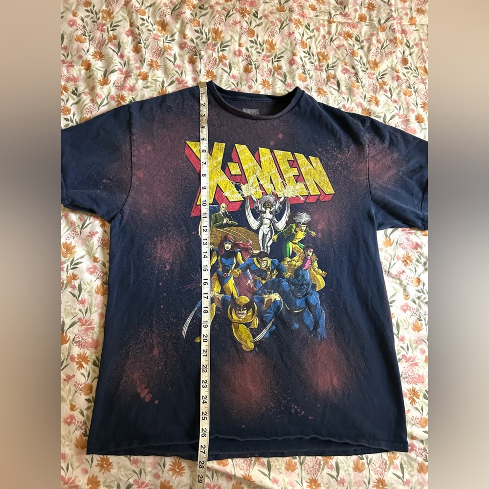 Marvel X-Men Graphic Tee L Bleached Distressed Galaxy Style Shirt - Picture 7 of 8
